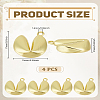 4Pcs Brass Pendants KK-LP0004-19-2