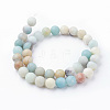 Natural Flower Amazonite Bead Strands G-G735-61F-10mm-2