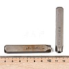 (Defective Closeout Sale) Iron Seal Stamps Set AJEW-XCP0003-58-3