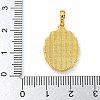 Brass Pendants with Shell and Jump Ring KK-D534-03G-01-3