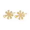 201 Stainless Steel Stud Earrings Findings STAS-C044-04G-1