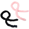 2Pcs 2 Colors Faux Fur Chenille Stick Fabric Roll for Christmas Tree Decor or Wreath Bows Craft FIND-CY0001-49-1
