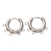 304 Stainless Steel Hoop Earring Findings STAS-D183-02E-P-1