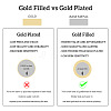 Real 14K Gold Plated Brass Linking Rings FIND-TAC0002-060A-5