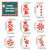 64Pcs 8 Styles Christmas Theme Alloy Enamel Pendants ENAM-CA0001-88-2