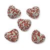 Sparkling Acrylic Heart Beads with Rhinestone Embellishment LS-OACR-NH0001-02B-01-1