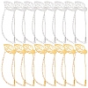 40Pcs 2 Styles Leaf Stainless Steel Round Tray Stick Lapel Pins JEWB-SC0001-75A-1