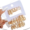 Alloy Hoop Earring Sets PW-WG5C126-01-2