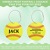 12Pcs PVC Baseball Luggage Tags AJEW-SP0004-23B-6