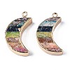 Rainbow Color Natural Imperial Jasper Pendants G-S359-330-2