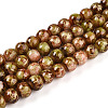 Baking Paint Glass Beads Strands DGLA-N003-6mm-BM-2