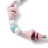 Handmade Porcelain Beaded Bracelets BJEW-JB12473-01-3