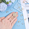 10 Pairs Brass Earring Hooks KK-BBC0027-77C-3