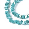 Electroplate Opaque Glass Beads Strands GLAA-N022-4mm-19-4