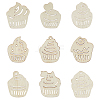 63Pcs 9 Styles Unfinished Wood Cutouts WOOD-WH20011-11A-7