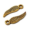 Tibetan Style Alloy Wing Charms X-TIBEP-3344-AG-RS-2