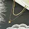 Heart 304 Stainless Steel Pendant Necklaces for Women NJEW-G157-05G-3