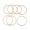 7Pcs Vacuum Plating 304 Stainless Steel Ring Bangles Set for Women BJEW-A011-14C-G-2