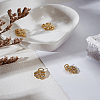 4Pcs Brass Micro Pave Cubic Zirconia Charms KK-LP0004-09G-1