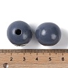 Animal Themes Printed Wood European Beads WOOD-M013-01G-3