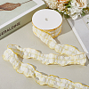 1 Roll Polyester Ruffled Ribbon SRIB-CY0001-14B-3
