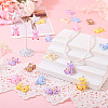 36Pcs 6 Colors Bear with Word Love Opaque Resin Pendants RESI-TA0005-59-7