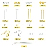 Gold and Silver Mixed Material Earring Findings Sets DIY-YW0009-60-2