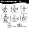 Tibetan Styles Alloy Pendants FIND-PH0027-26-5