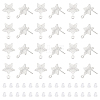 Unicraftale Star 201 Stainless Steel Stud Earring Findings STAS-UN0054-75P-1