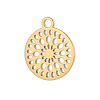 Hollow 304 Stainless Steel Pendants STAS-OY012-18G-1