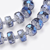 Electroplate Glass Beads Strands EGLA-J145-FR10mm-B01-3