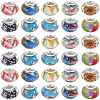 100Pcs 10 Colors Resin European Beads RPDL-PA0001-01-7