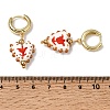 Brass Hoop Dangle Earrings KK-CBA8324-26G-01-5