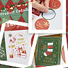 Christmas Theme Self-Adhesive Paper Gift Tag Stickers DIY-WH0308-333-6