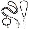 Natural & Synthetic Gemstone Pendant Necklaces & Bracelets & Hanging Ornaments Sets HJEW-UN00142-1