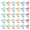 24Pcs 6 Colors Alloy Enamel Connector Charms FIND-YW0011-63-2