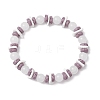 Round Natural White Jade Beads Stretch Bracelets BJEW-JB11818-02-2
