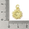 Brass Micro Pave Cubic Zirconia Pendants KK-M283-23G-01-3