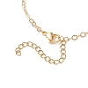 Electroplate Glass Butterfly Charms Finger Ring Bracelet for Women BJEW-JB11770-4