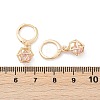 Brass Micro Pave Cubic Zirconia Leverback Earrings EJEW-K300-09G-5