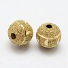 Brass Textured Beads KK-J270-57C-2