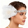 Alloy & Rubber & Rhinestone & Feathers & Seed Glass & Plastic Headbands OHAR-WH20011-15B-1