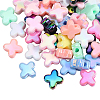 60Pcs UV Plated Acrylic Beads SACR-SP0001-18-1