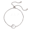 304 Stainless Steel Cable Chain Slider Bracelet Making BJEW-JB12959-01-2
