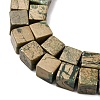 Natural Verdite Stone Beads Strands G-B155-C11-8x8mm-4