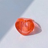 Heart Resin Finger Rings for Women WGCE13C-02-1
