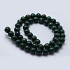 Natural Malachite Beads Strands G-F571-27B2-8mm-2