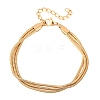 304 Stainless Steel Snake Chain Multi-strand Bracelets BJEW-C128-01C-2
