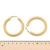 304 Stainless Steel Twist Hoop Earrings EJEW-Q011-17G-3