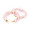 Glass Seed Beaded Hoop Earrings for Women EJEW-C003-02H-RS-2